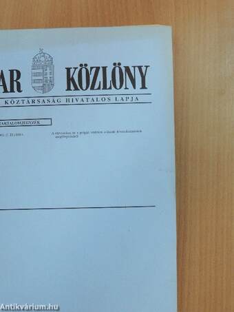 Magyar Közlöny 2002. január 23. II.