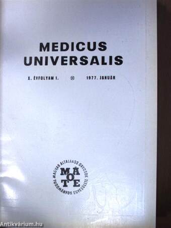 Medicus Universalis 1977/1-6./Supplementum