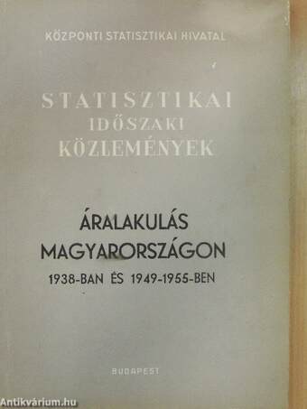 Áralakulás Magyarországon 1938-ban és 1949-1955-ben