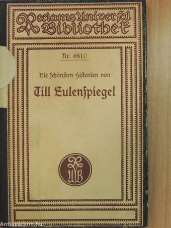 Die schönsten Historien von Till Eulenspiegel (gótbetűs)