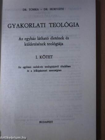 Gyakorlati teológia I.