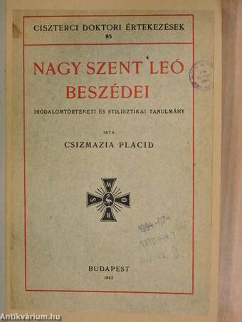 Nagy Szent Leó beszédei