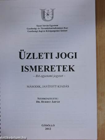 Üzleti jogi ismeretek