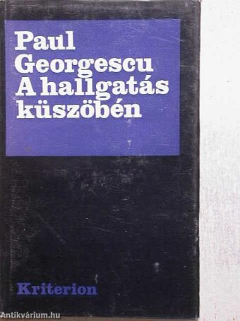 A hallgatás küszöbén