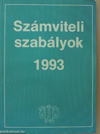 Számviteli szabályok 1993