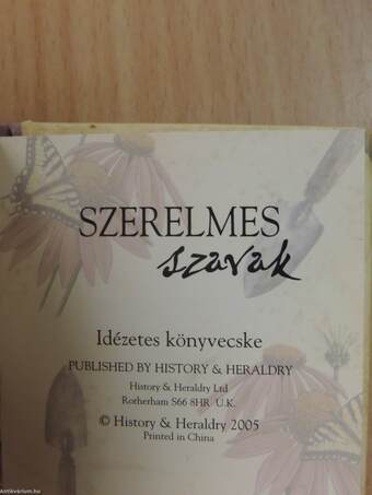 Szerelmes szavak (minikönyv)