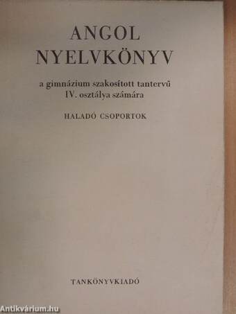 Angol nyelvkönyv IV.