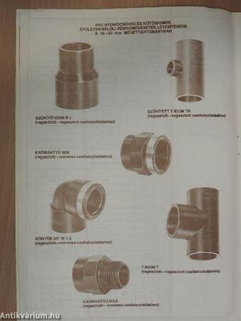 PVC nyomócsövek és kötőidomok épületen belüli víznyomóvezeték létesítésére 16-63 mm mérettartományban