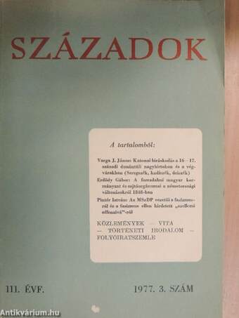 Századok 1977/3.