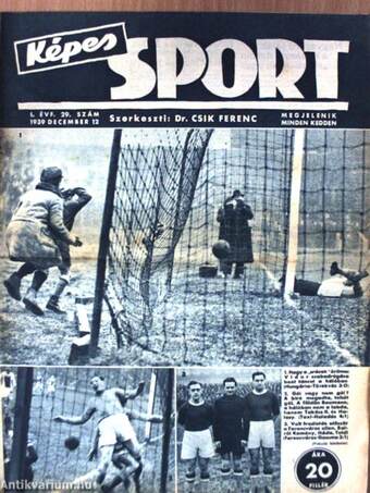 Képes Sport 1939. december 12.