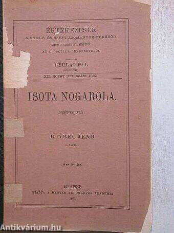 Értekezések a nyelv- és széptudományok köréből 1885.