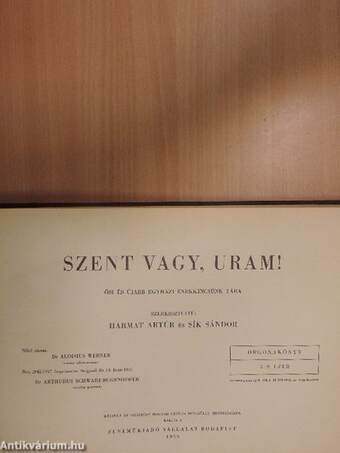 Szent vagy, Uram!