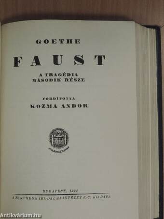 Faust I-II.