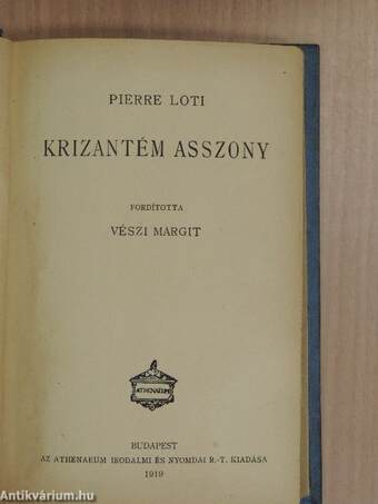 Krizantém asszony