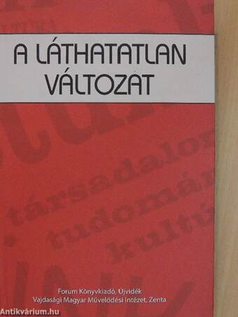 A láthatatlan változat - CD-vel