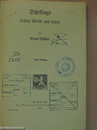 Schellings Leben, Werke und Lehre (gótbetűs)