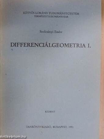 Differenciálgeometria I.