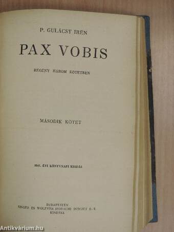 Pax Vobis I-III.