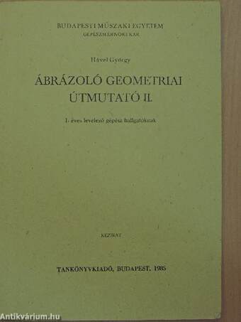 Ábrázoló geometriai útmutató II.