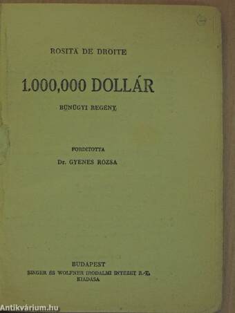 1.000,000 dollár