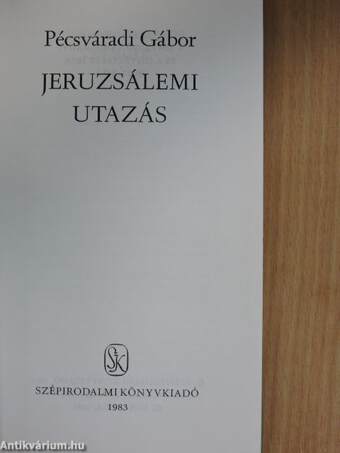 Jeruzsálemi utazás