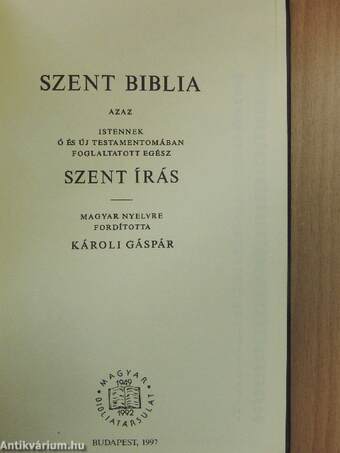 Szent Biblia