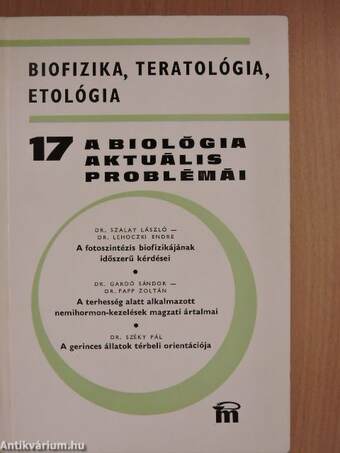 A biológia aktuális problémái 17.