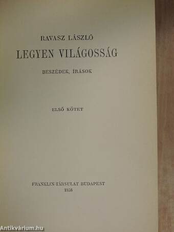 Legyen világosság I-III.