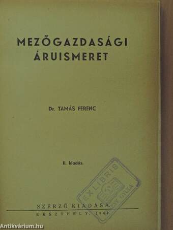 Mezőgazdasági áruismeret