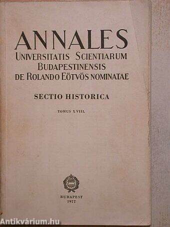 Annales, Sectio Historica