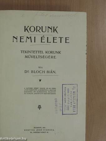 Korunk nemi élete