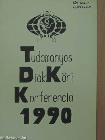 Tudományos Diákköri Konferencia 1990