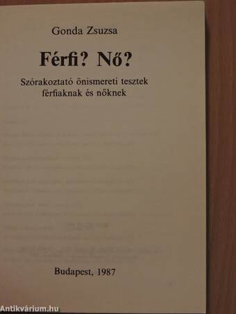 Férfi? Nő?