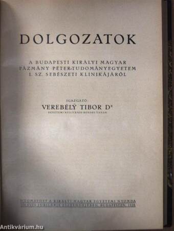 Orvosképzés 1928. (nem teljes évfolyam)/Különfüzetek (5 db)