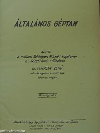 Általános géptan