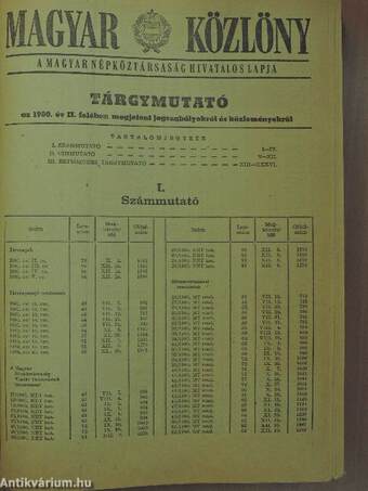 Magyar Közlöny 1980. július-december (fél évfolyam)