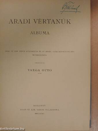 Aradi vértanúk albuma