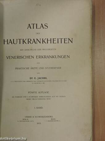 Atlas der Hautkrankheiten I.