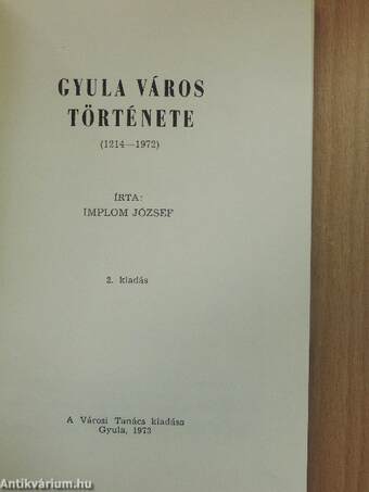 Gyula város története