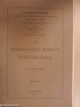 Az aranyos-széki mohácsi nyelvemlékek