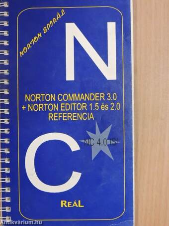 Norton Commander 3.0 + Norton Editor 1.5 és 2.0 referencia