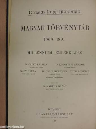 1869-1871. évi törvényczikkek