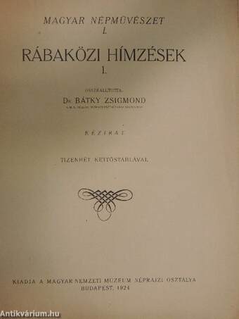 Rábaközi hímzések 1.