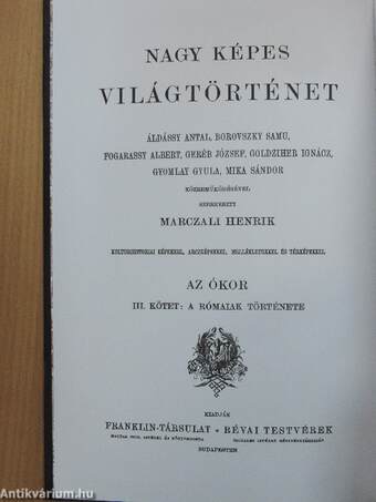 Nagy képes világtörténet III.