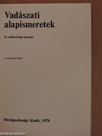 Vadászati alapismeretek