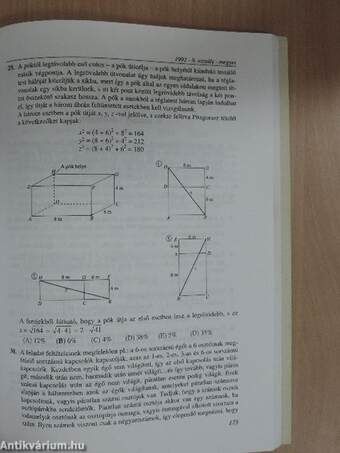 Matematikai versenytesztek '91-93