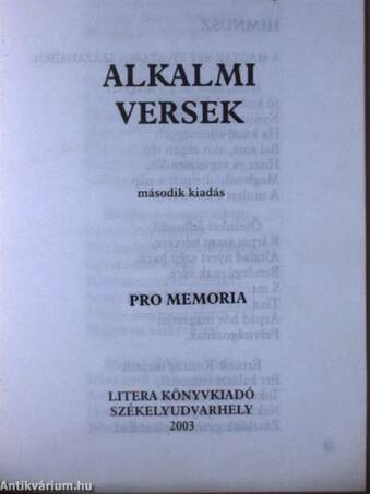 Alkalmi versek