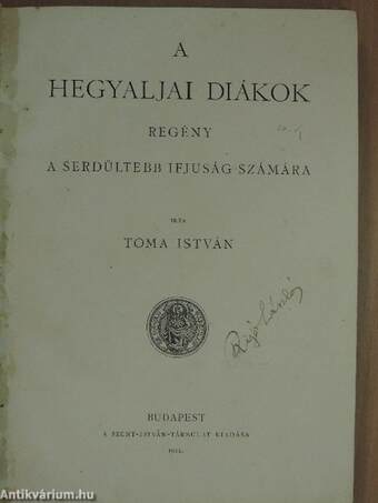 A hegyaljai diákok