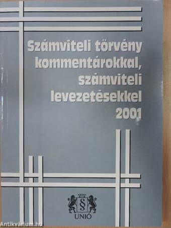 Számviteli törvény kommentárokkal, számviteli levezetésekkel 2001