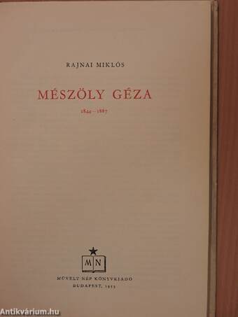 Mészöly Géza